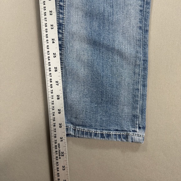 Miss Me Jeans Women's 32x30‎ Straight Blue Denim Embellished Pockets Distressed - Picture 5 of 7